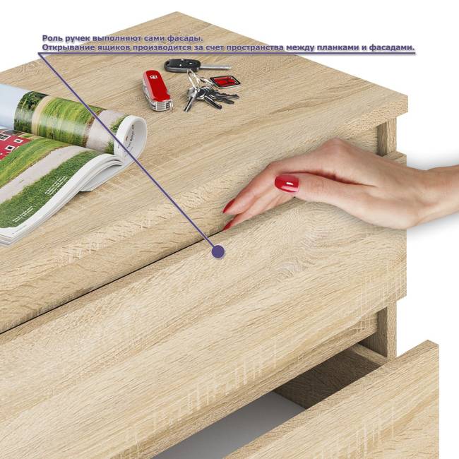 Двухтумбовый компьютерный стол Мори МС-2 с широкой тумбой на 900 цвет дуб сонома