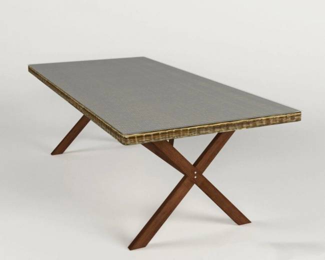 Комплект обеденный "Сенатор", из искуственного ротанга, 1+6, серый, темно-светло-коричневый