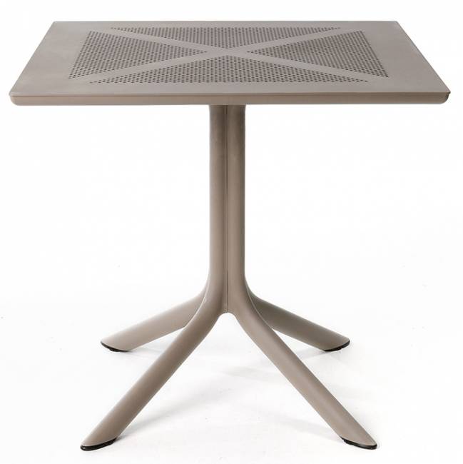 Стол пластиковый обеденный ClipX 80 тортора 800х800х750 мм