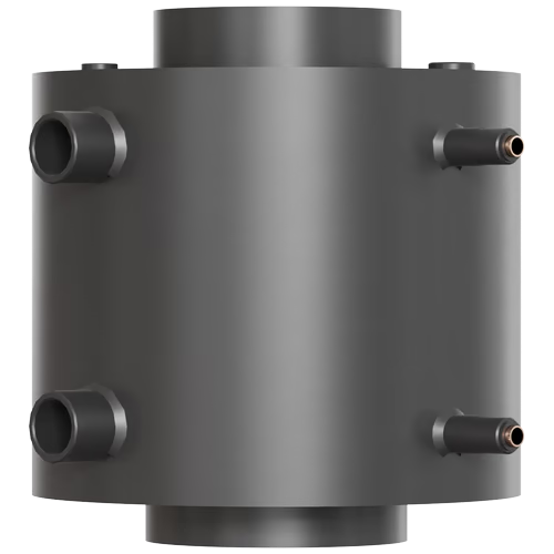 Теплообменник водный для дымохода, со змеевиком, д. 150 (V1)