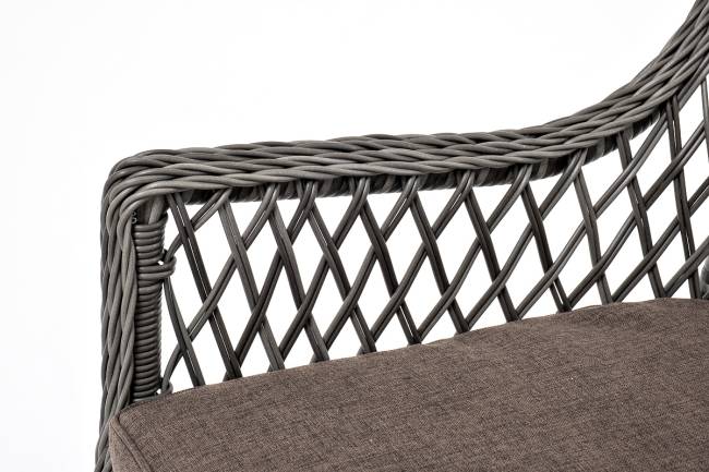 "Эспрессо - 80 L" обеденная группа плетеная, цвет графит