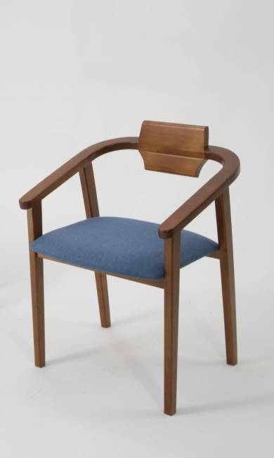 Стул-кресло Челси ПМ орех синий