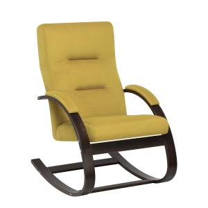 Кресло-качалка Leset Милано Орех текстура V28 желтый