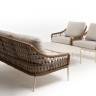 "Венеция" лаунж-зона из искусственного ротанга, цвет соломенный