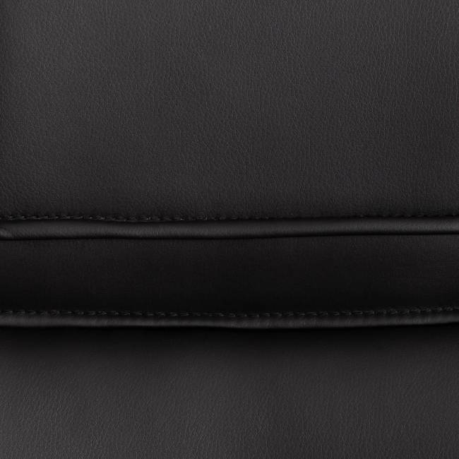 Кресло компьютерное Бергамо/Bergamo хром (22) кож/зам, черный, 36-6 черный кож/зам