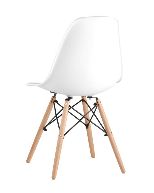 Стул Eames Style DSW белый (разборный каркас)