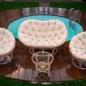 ТЕРРАСНЫЙ КОМПЛЕКТ Mamasan + Papasan + Стол (Бамбук)