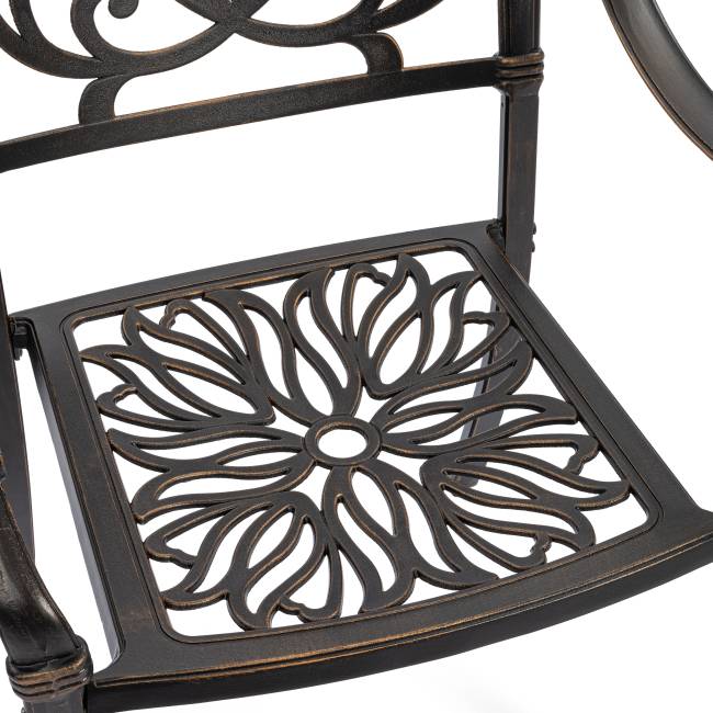 Комплект Secret de Maison Квартет/Quartet (стол+4 стула) алюминиевый сплав, бронзовый (Комплект из 4 шт.) бронза/bronze алюминиевый сплав