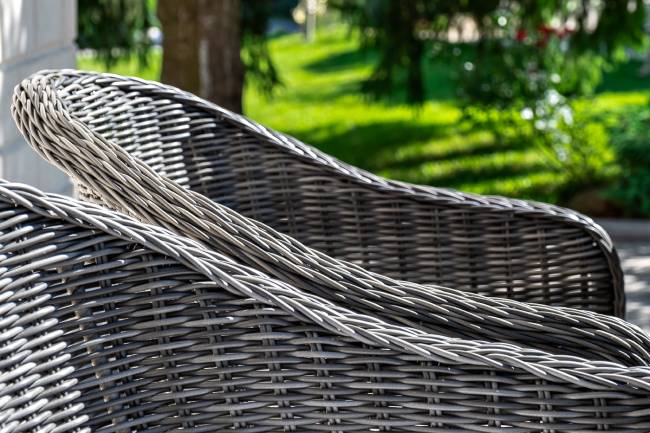 "Равенна" плетеное кресло из искусственного ротанга, цвет графит "Равенна" плетеное кресло из искусственного ротанга, цвет графит