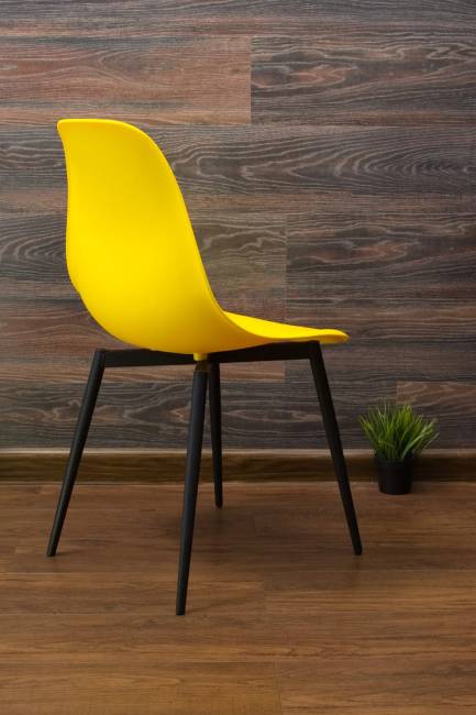 Стул Туссе чёрный /жёлтый