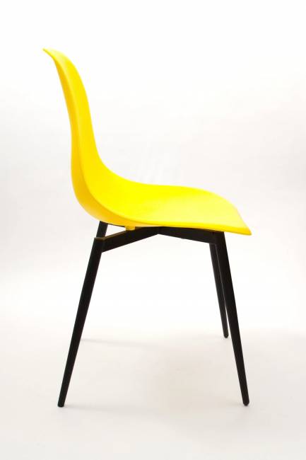 Стул Туссе чёрный /жёлтый