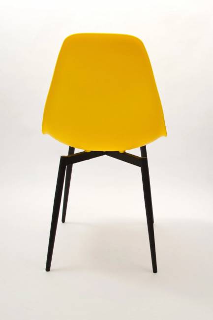 Стул Туссе чёрный /жёлтый