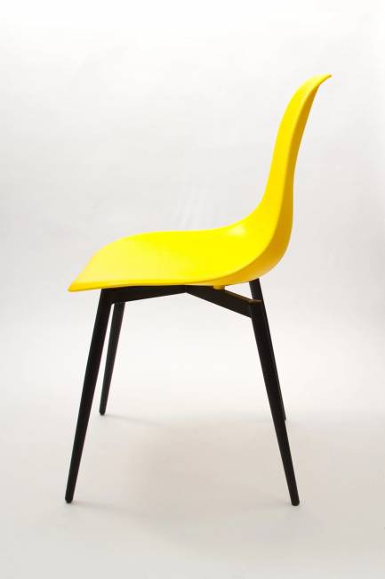 Стул Туссе чёрный /жёлтый