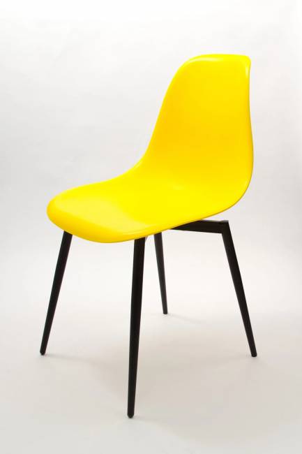 Стул Туссе чёрный /жёлтый