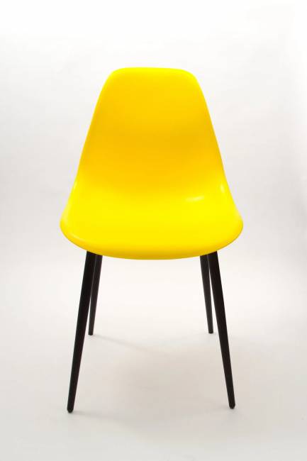 Стул Туссе чёрный /жёлтый