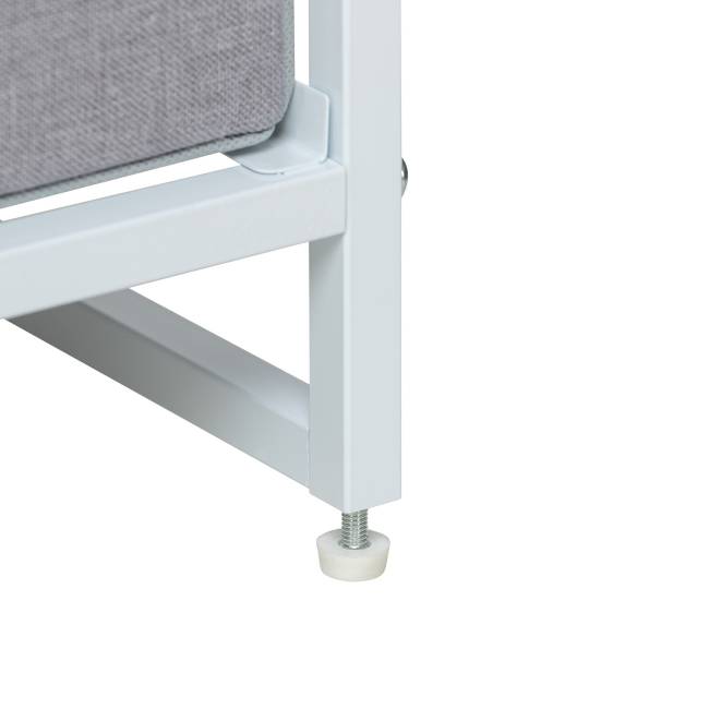 Комод Leset Ноа 9 ящиков Белый Светло-серый