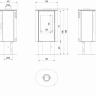 Печь дровяная KOZA/AB/S/N/DR/KAFEL/BIALY (кафель белый)