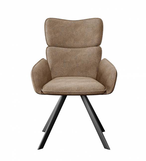 Стул DikLine 501 поворотный SB4 бежевый, ножки черные