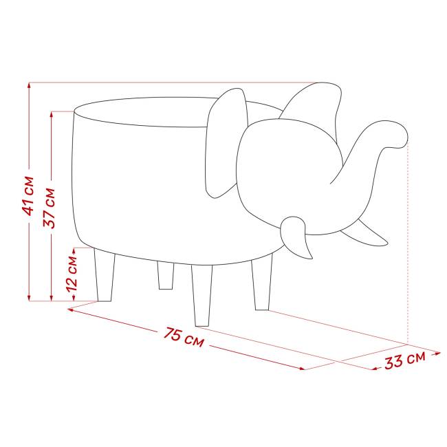 Пуф Leset Slon COMBI V14 бирюзовый, компаньон V01 белый Бук Пуф Leset Slon COMBI V14 бирюзовый, компаньон V01 белый Бук