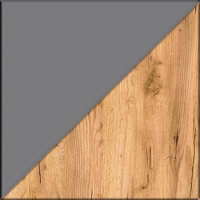 Два больших комода Остин цвет серый графит/дуб крафт золотой