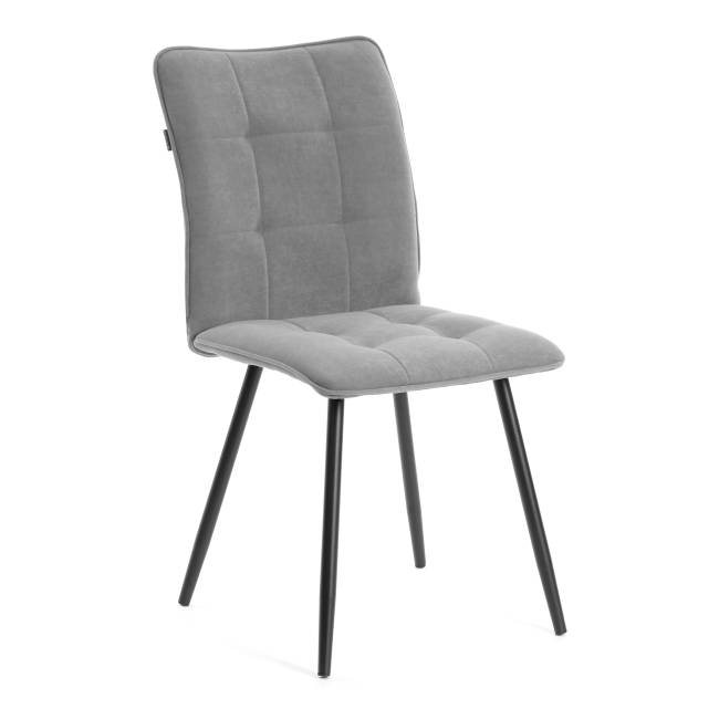 Комплект кресло+стул Бари/Bari LT, велюр, серый/черный, 29 серый/черный флок Комплект кресло+стул Бари/Bari LT, велюр, серый/черный, 29 серый/черный флок