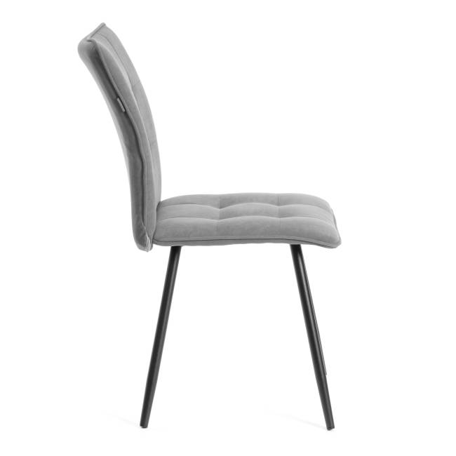 Комплект кресло+стул Бари/Bari LT, велюр, серый/черный, 29 серый/черный флок Комплект кресло+стул Бари/Bari LT, велюр, серый/черный, 29 серый/черный флок