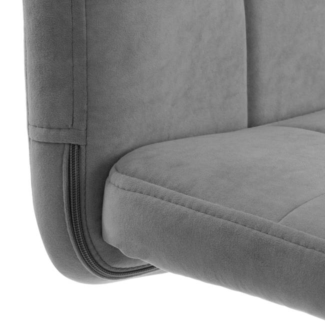 Комплект кресло+стул Бари/Bari LT, велюр, серый/черный, 29 серый/черный флок Комплект кресло+стул Бари/Bari LT, велюр, серый/черный, 29 серый/черный флок