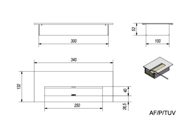 Биокамин Kratki OSCAR TUV белый, черный