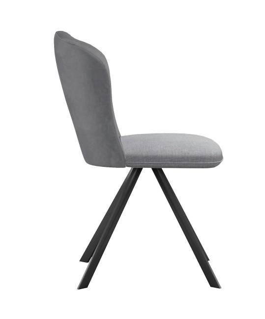 Стул DikLine 299 поворотный NS10 GREY/C50 светло-серый, ножки черные Стул DikLine 299 поворотный NS10 GREY/C50 светло-серый, ножки черные