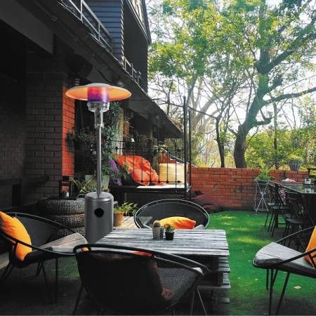 Уличный газовый обогреватель Aesto A-01T, античный серый Уличный газовый обогреватель Aesto A-01T, античный серый