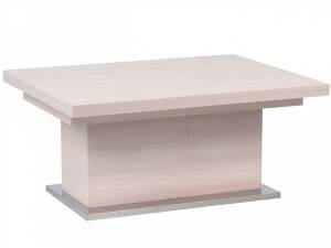 Стол-трансформер Левмар Slide D68/S79 дуб шамони светлый/ опоры нерж.сталь