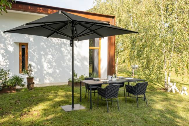 Зонт профессиональный 3х4 м Napoli Standard антрацит 3000х4000 мм