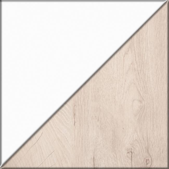 Кровать Муссон 11.41 цвет белый/дуб эндгрейн элегантный