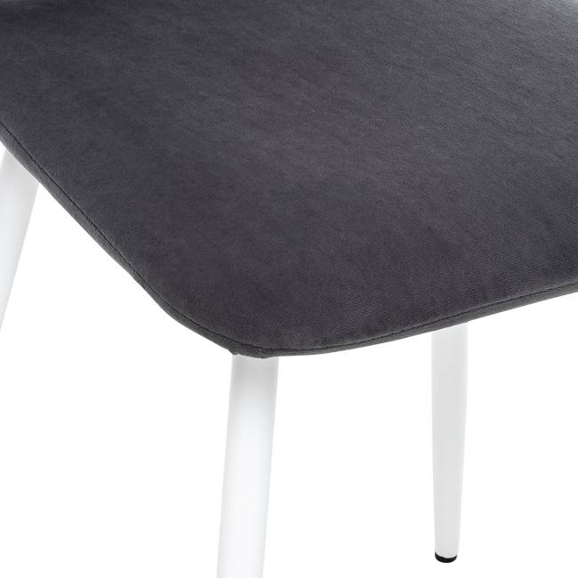 Стул Leset Гувер полоса Ultra Grafit Белый