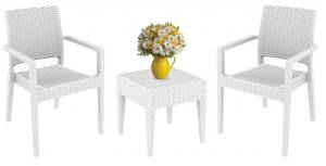 Комплект пластиковой мебели Miami Ibiza белый