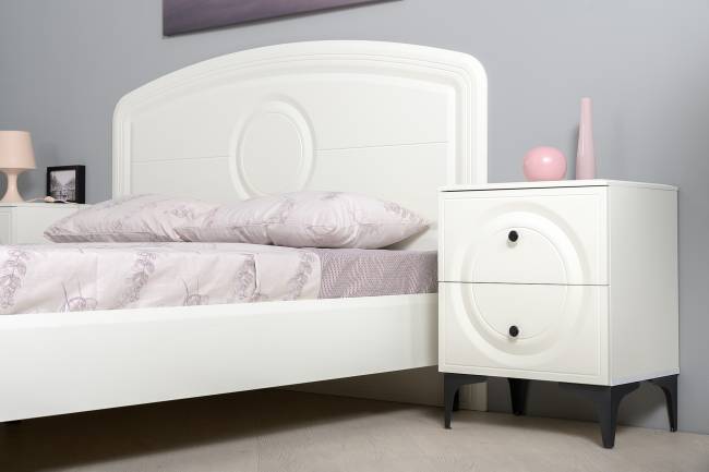 Валенсия Спальня № 31 цвет белый шагрень Валенсия Спальня № 31 цвет белый шагрень