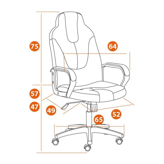 Кресло Neo 2 /Нео 2 (22) кож/зам, черный, 36-6 черный кож/зам Кресло Neo 2 /Нео 2 (22) кож/зам, черный, 36-6 черный кож/зам