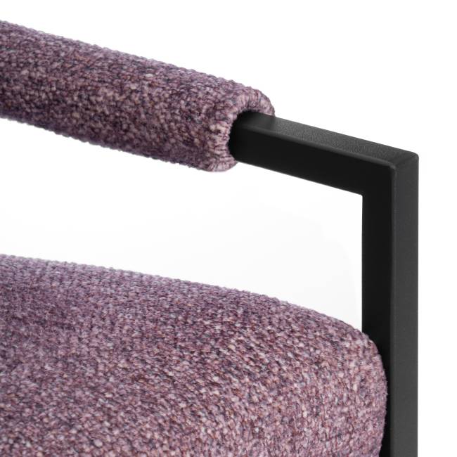 Диван Charli LUX/Чарли Люкс велюр/букле, VT shape wood rose VT shape wood rose велюр/букле