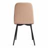 Стул Арк/Arc велюр/металл, 46х52х88см, бежевый/черный бежевый Велюр/металл