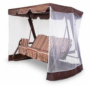 Тент-крыша + москитная сетка Золотая Корона 76 250х172х185, шоколад Тент-крыша + москитная сетка Золотая Корона 76 250х172х185, шоколад