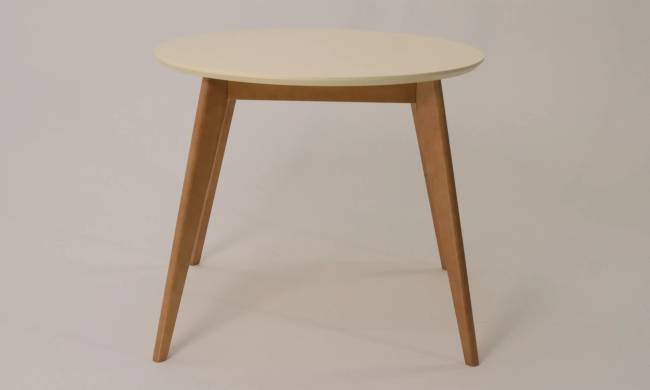 Стол Сканди К 100, Натуральное дерево/Слоновая кость