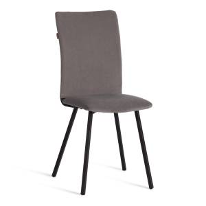 Стул обеденный La Rousse/Ля Русс велюр, серый/черный, 29, 49х50х93 серый флок