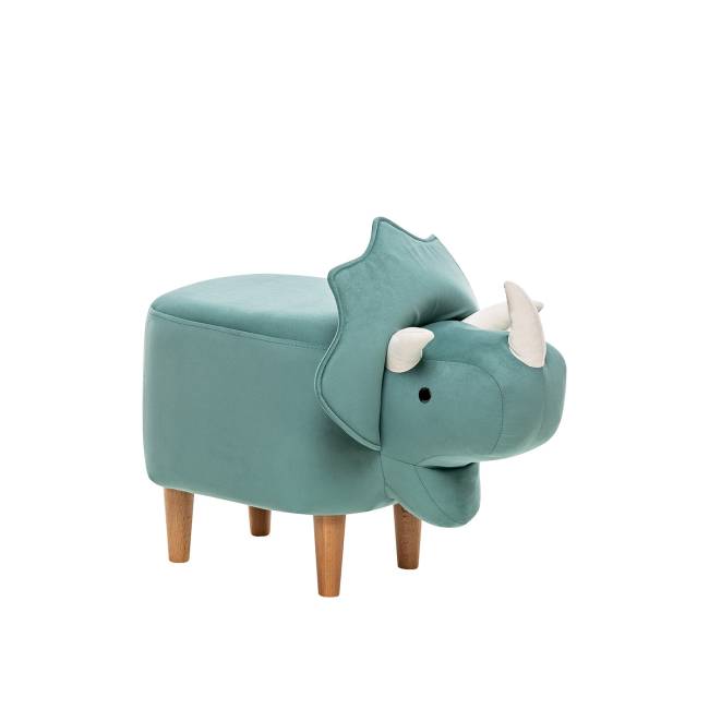 Пуф Leset Динозаврик V43 зелёный, компаньон V01 белый Бук Пуф Leset Динозаврик V43 зелёный, компаньон V01 белый Бук