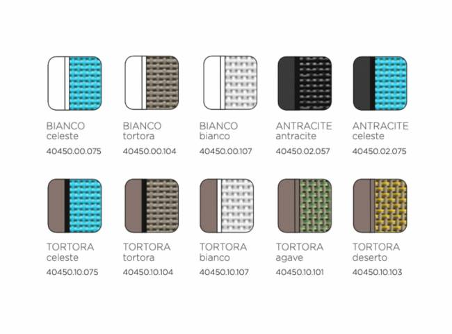 Шезлонг-лежак пластиковый Atlantico белый, тортора 1720-2040х700х350 мм