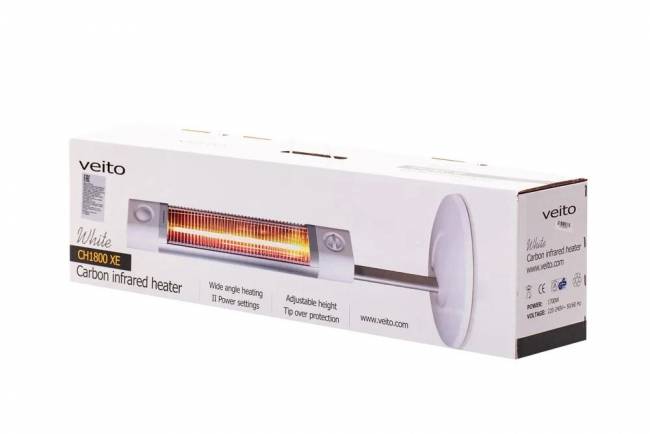 Напольный карбоновый инфракрасный обогреватель Veito CH1800 XE, white