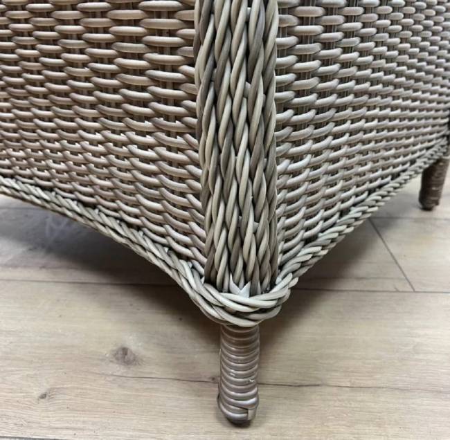 Кресло с регулируемой спинкой из искусственного ротанга "BURSA", бежево-коричневое Кресло с регулируемой спинкой из искусственного ротанга "BURSA", бежево-коричневое