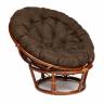 Кресло PAPASAN/ПАПАСАН 23/01 W /с подушкой/ диаметр подушки 125см, 115х101х104см, пекан орех, ткань коричневый, 3м7-147 Pecan (орех)