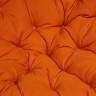 Кресло PAPASAN/ПАПАСАН 23/01 W  /с подушкой/ диаметр подушки 122 см, 115х101х104 см, Antique brown (античный черно-коричневый), ткань Оранжевый,