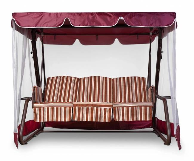 Тент-крыша + москитная сетка Дефа Люси 240х143х175, бордовый Тент-крыша + москитная сетка Дефа Люси 240х143х175, бордовый