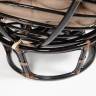 Кресло PAPASAN/ПАПАСАН 23/01 W  /с подушкой/ 115х101х104 см, Antique brown (античный черно-коричневый), экошерсть Коричневый, 1811-5